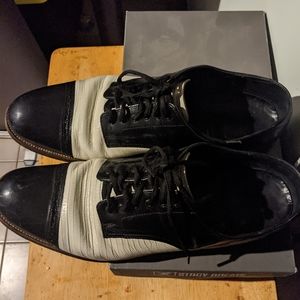 STACY ADAMS MADISON BLACK/WHITE 12 IN